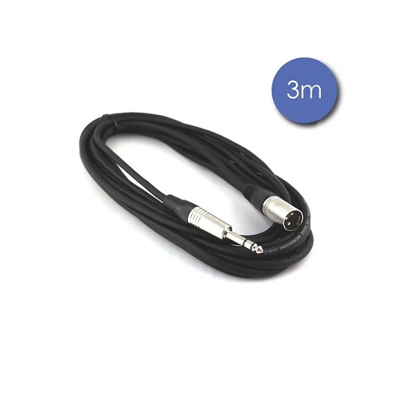 CABLES POWER ACOUSTICS 2 XLR MALE STEREO / 2 RCA MALE ECO 3M
