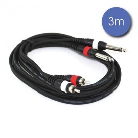 CABLE POWER ACOUSTICS  JACK MONO MALE / RCA MALE