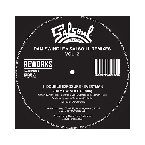 DOUBLE EXPOSURE / KONGAS***DAM SWINDLE & SALSOUL REMIXES VOL.2