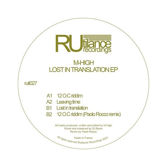 M-HIGH***LOST IN TRANSLATION EP